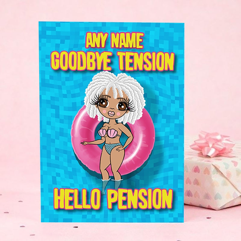 ClaireaBella Goodbye Tension Hello Pension Card - Image 1