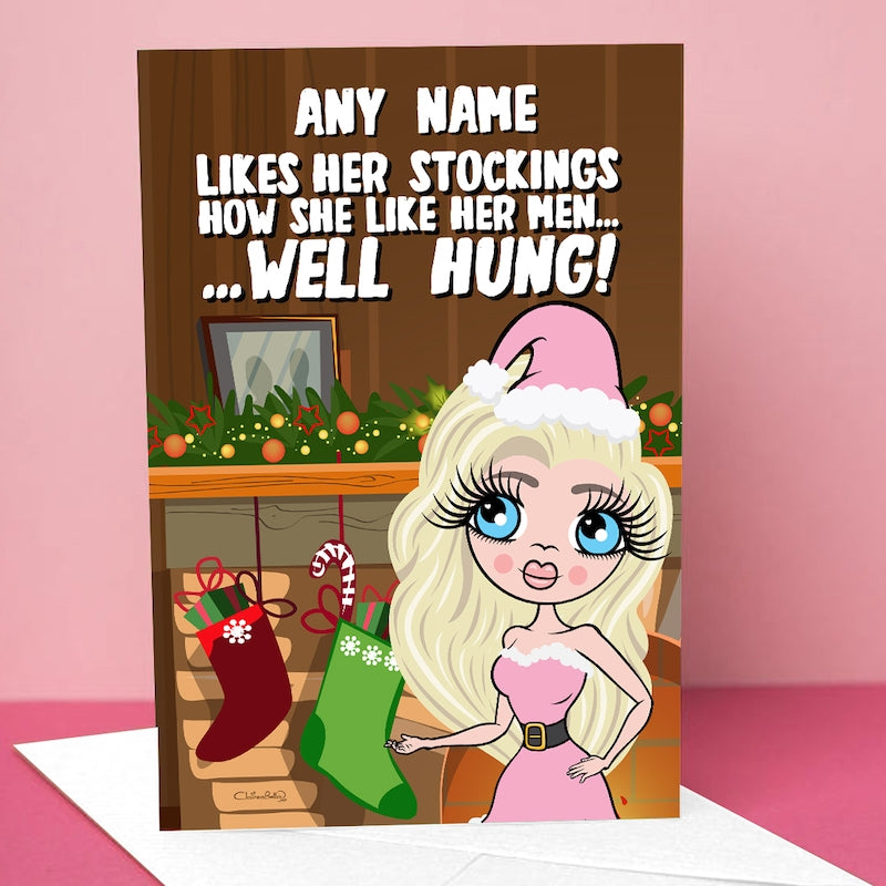 ClaireaBella Hung Stockings Christmas Card - Image 4