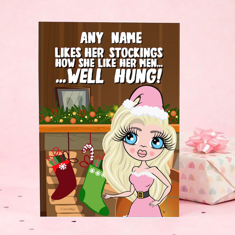 ClaireaBella Hung Stockings Christmas Card - Image 3