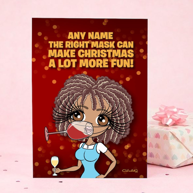 ClaireaBella Mask Christmas Card - Image 1