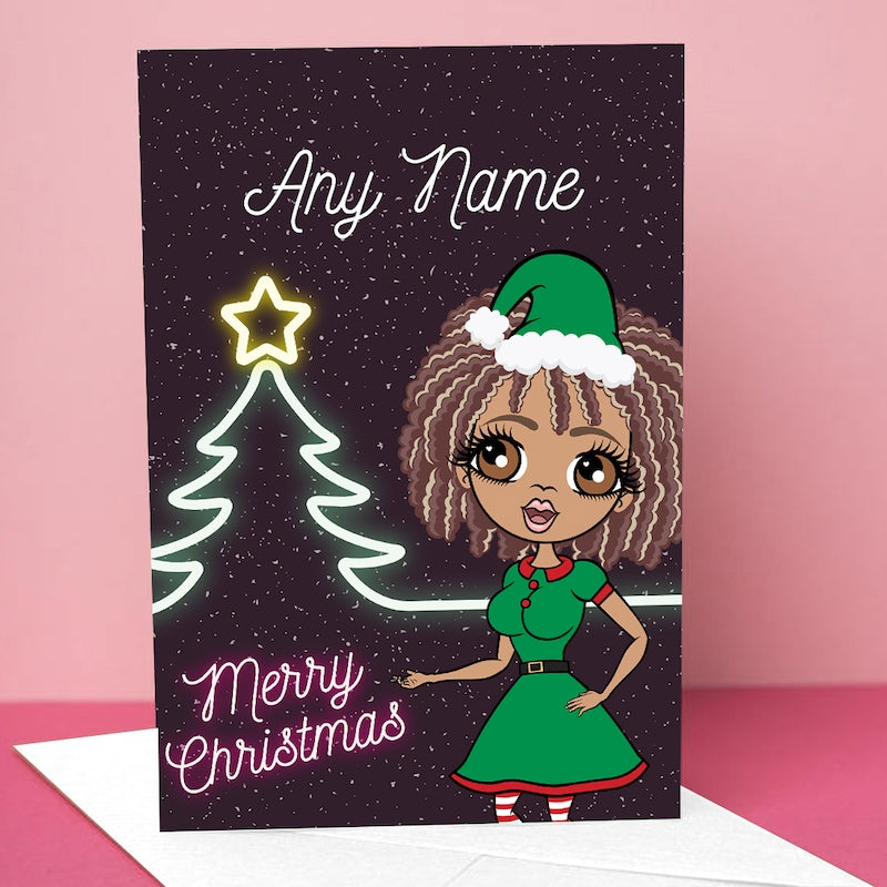 ClaireaBella Neon Tree Christmas Card - Image 3