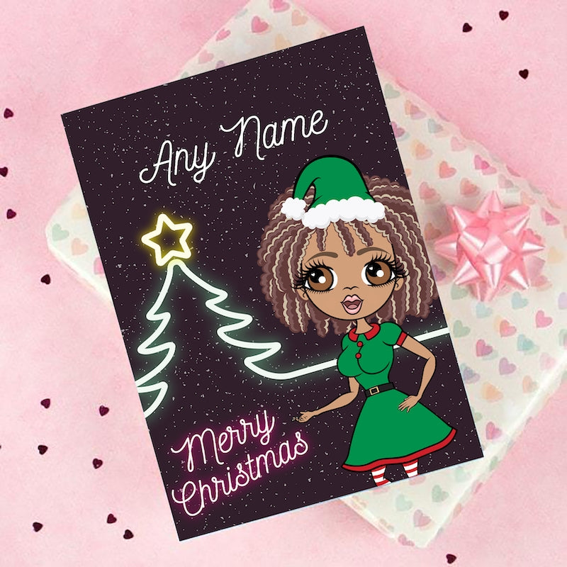 ClaireaBella Neon Tree Christmas Card - Image 4