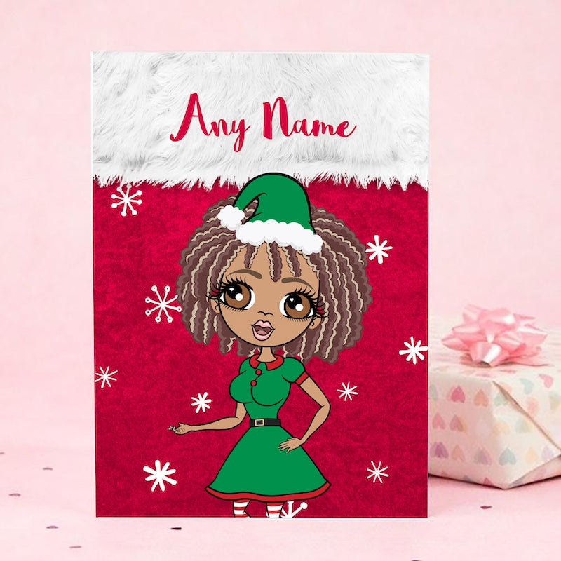 ClaireaBella Snowflake Stocking Christmas Card - Image 3