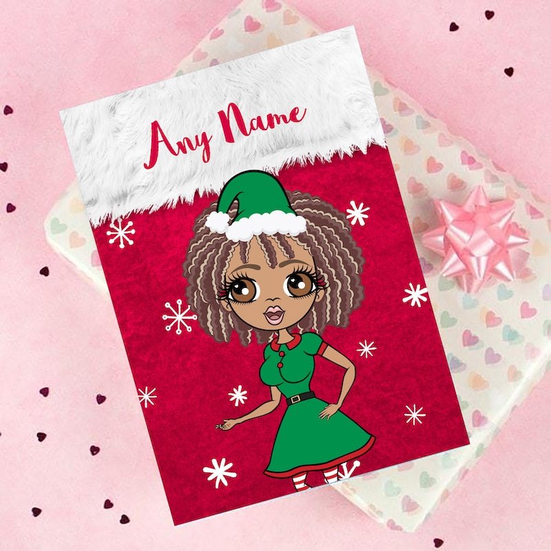 ClaireaBella Snowflake Stocking Christmas Card - Image 4