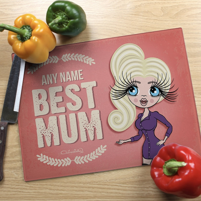 ClaireaBella Glass Chopping Board - Best Mum - Image 1