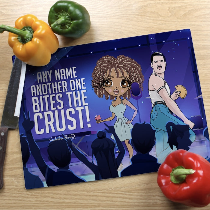 ClaireaBella Glass Chopping Board - Another One Bites The Crust - Image 1