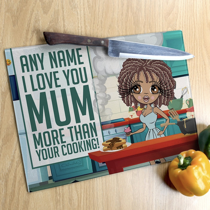 ClaireaBella Glass Chopping Board - Love You Mum - Image 3