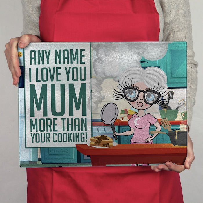 ClaireaBella Glass Chopping Board - Love You Mum - Image 2