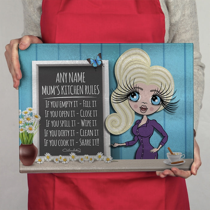 ClaireaBella Glass Chopping Board - Mum's Rules - Image 3