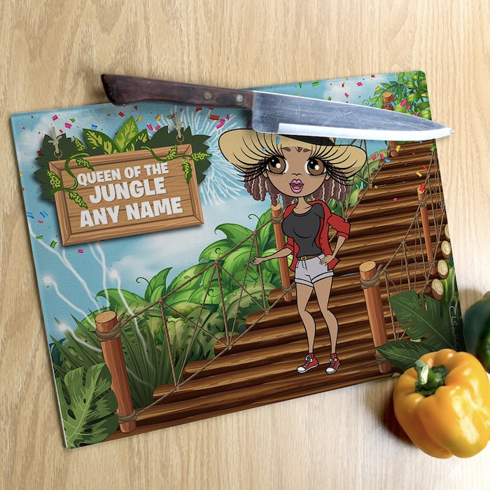 ClaireaBella Glass Chopping Board - Queen Of The Jungle - Image 2