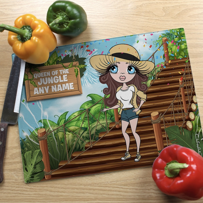 ClaireaBella Glass Chopping Board - Queen Of The Jungle - Image 3