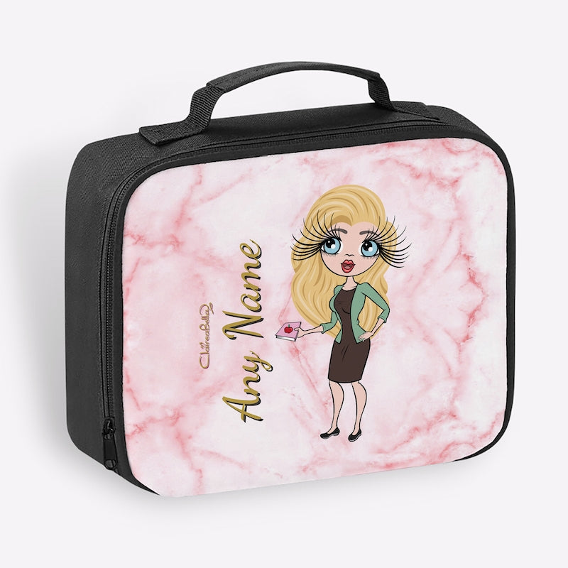 ClaireaBella Marble Effect Cooler Lunch Bag - Image 4