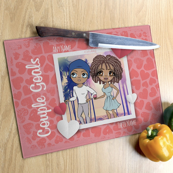 ClaireaBella Glass Chopping Board - Couples Goals - Image 3
