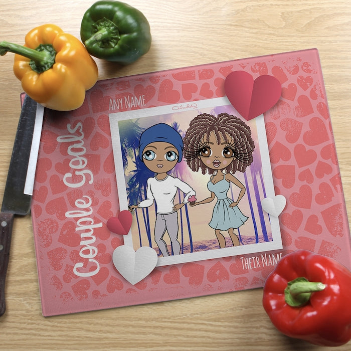 ClaireaBella Glass Chopping Board - Couples Goals - Image 2