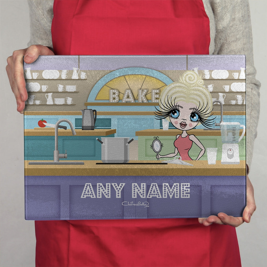 ClaireaBella Landscape Glass Chopping Board - Kitchen Bake Off - Image 3