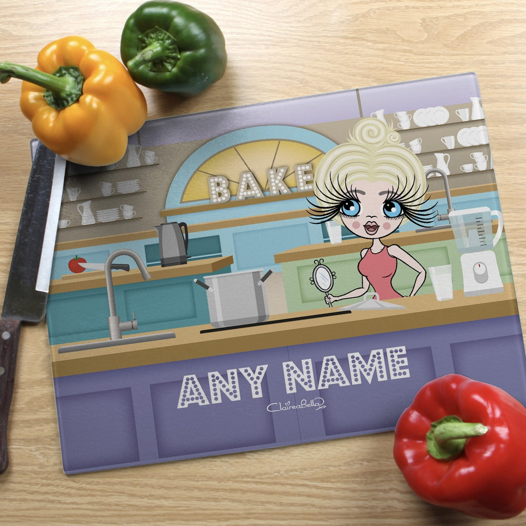 ClaireaBella Landscape Glass Chopping Board - Kitchen Bake Off - Image 1