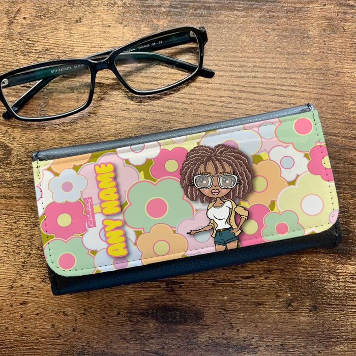 ClaireaBella Personalised Funky Flowers Glasses Case - Image 1