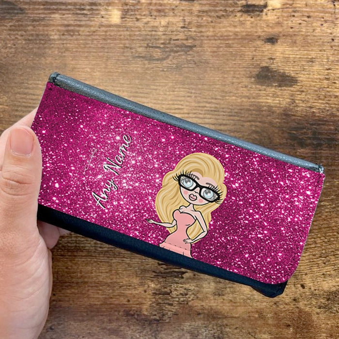 ClaireaBella Personalised Pink Glitter Glasses Case - Image 3