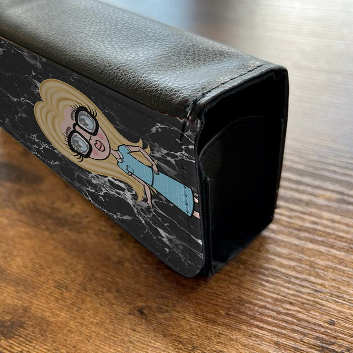 ClaireaBella The LUX Collection Black Marble Glasses Case - Image 3