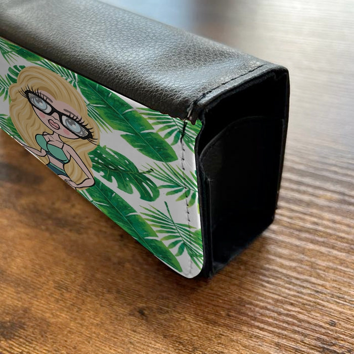 ClaireaBella Personalised Tropical Leaf Glasses Case - Image 3