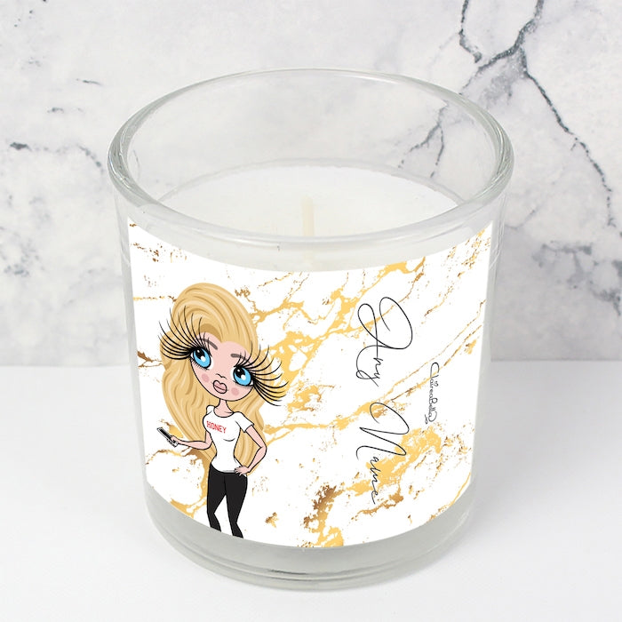 ClaireaBella Gold Marble Scented Candle - Image 3