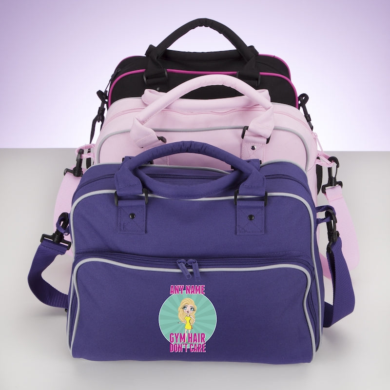 ClaireaBella Personalised Gym Hair Don't Care Gym Bag - Image 3