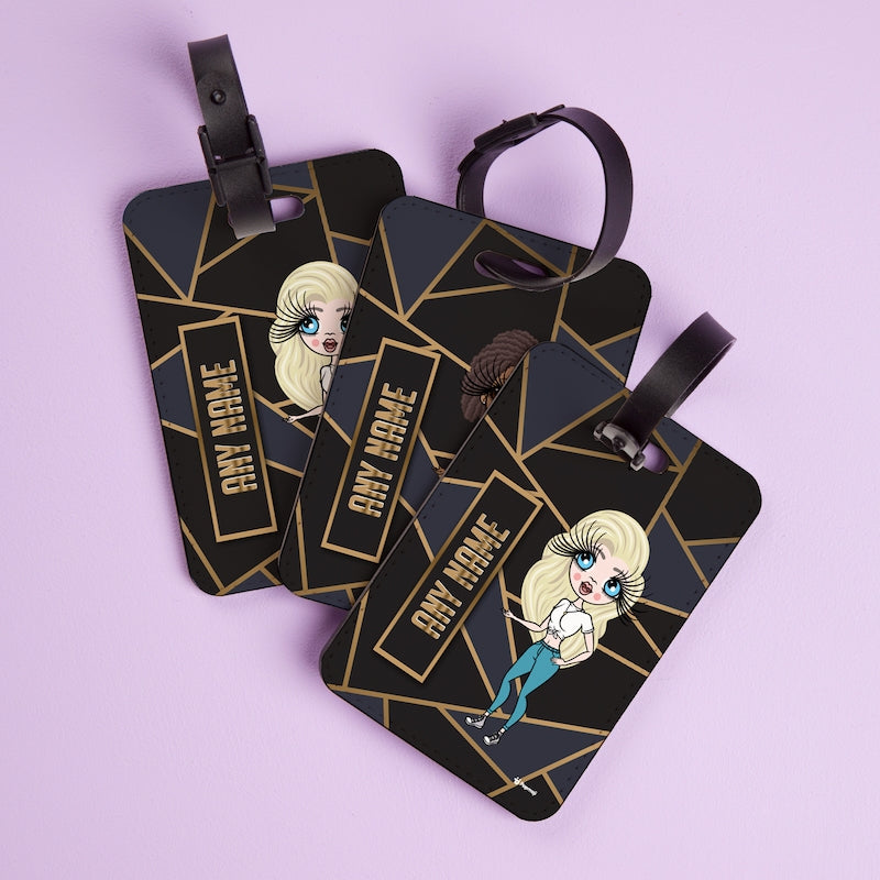 ClaireaBella Geo Print Luggage Tag - Image 2