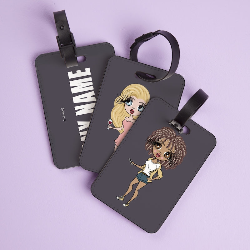 ClaireaBella Grey Bold Name Luggage Tag - Image 1