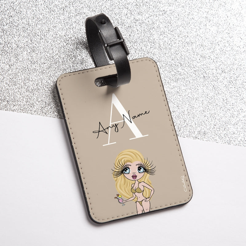 ClaireaBella The LUX Collection Initial Nude Luggage Tag - Image 4