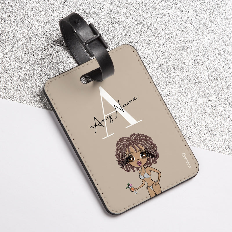 ClaireaBella The LUX Collection Initial Nude Luggage Tag - Image 1