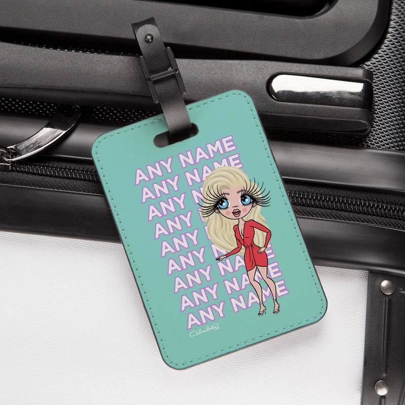 ClaireaBella Turquoise Multiple Name Luggage Tag - Image 3
