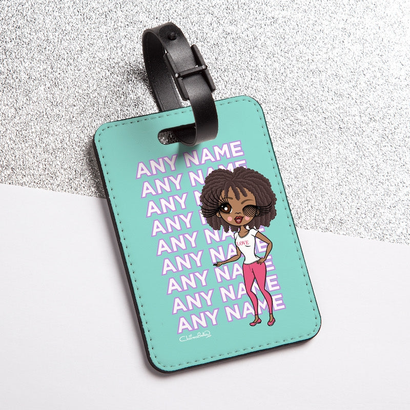 ClaireaBella Turquoise Multiple Name Luggage Tag - Image 5