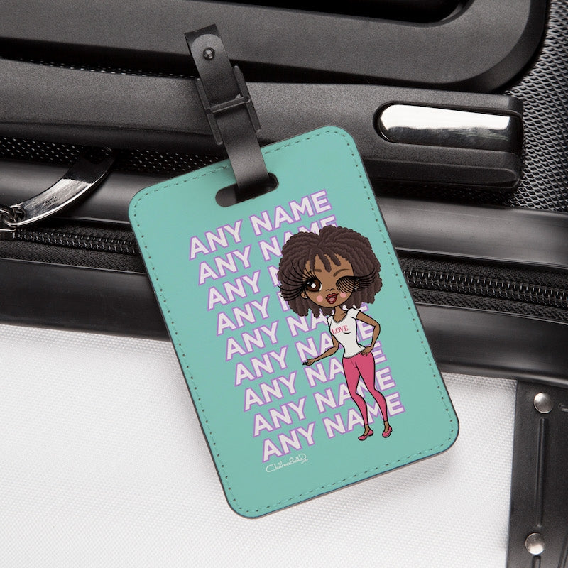 ClaireaBella Turquoise Multiple Name Luggage Tag - Image 7