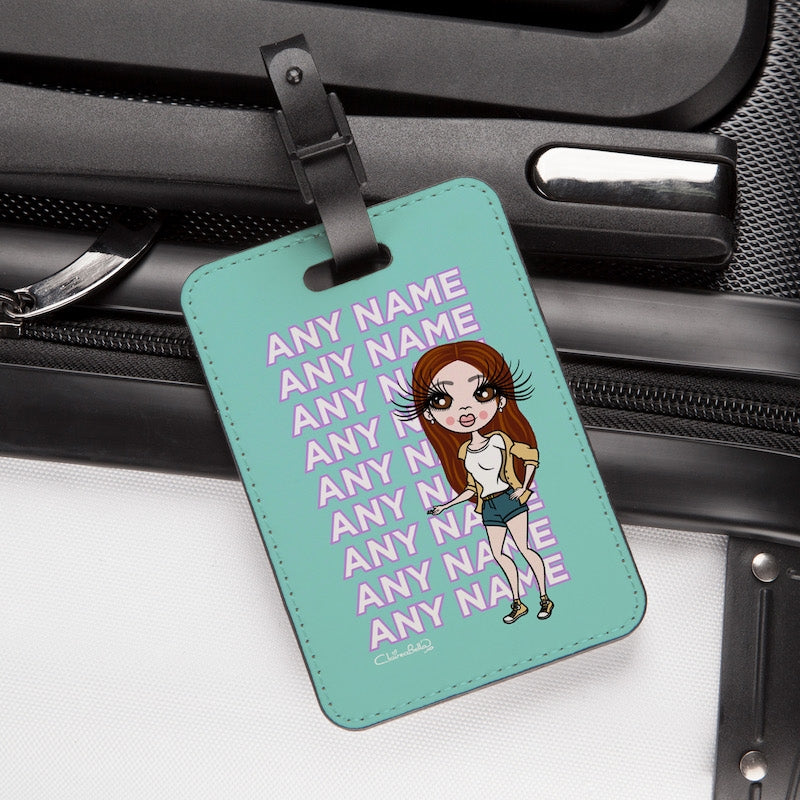 ClaireaBella Turquoise Multiple Name Luggage Tag - Image 4
