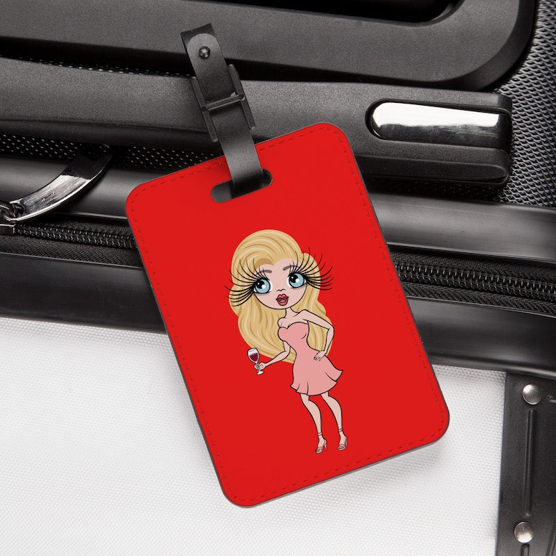 ClaireaBella Red Bold Name Luggage Tag - Image 3