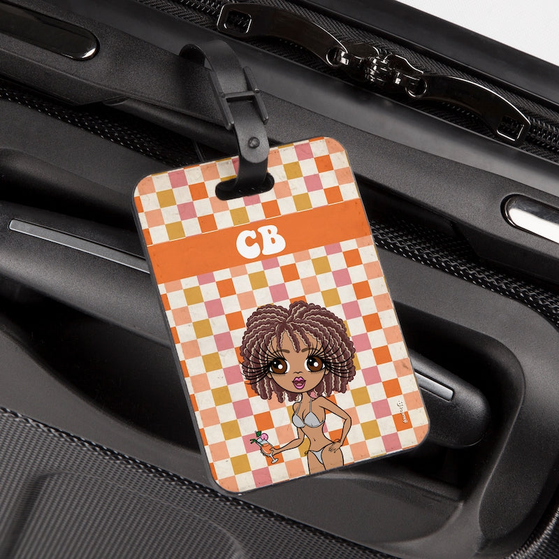 ClaireaBella Personalised Checkered Luggage Tag - Image 2