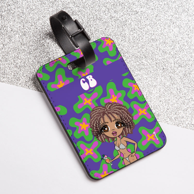 ClaireaBella Personalised Flower Power Luggage Tag - Image 4