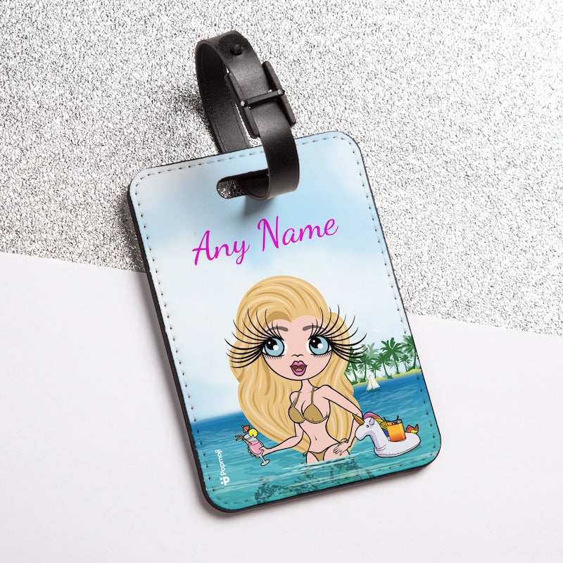 ClaireaBella Seaside Cocktails Luggage Tag - Image 1