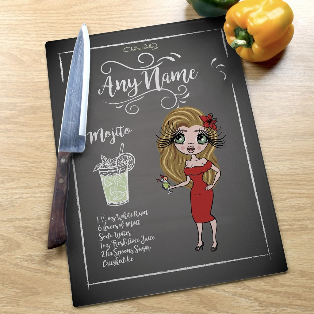 ClaireaBella Glass Chopping Board - Mojito Recipe - Image 2