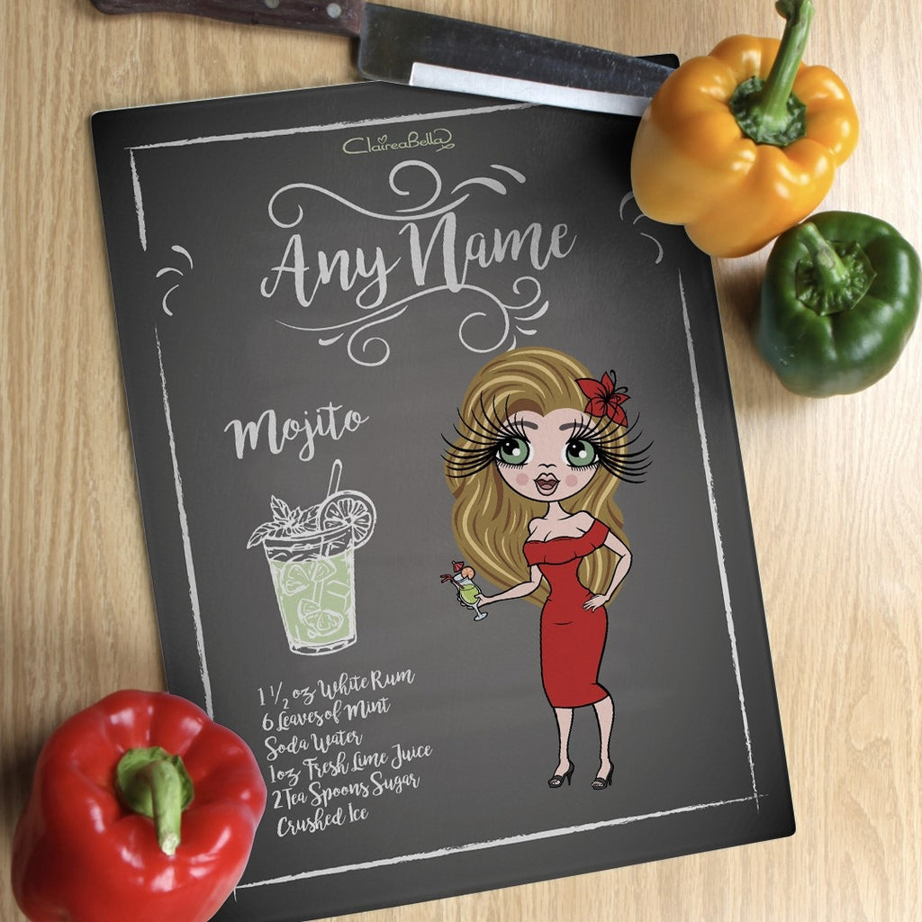 ClaireaBella Glass Chopping Board - Mojito Recipe - Image 4