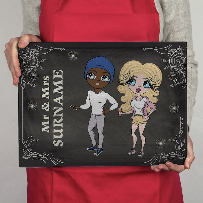 ClaireaBella Glass Chopping Board - Couples Mr and Mrs - Image 2