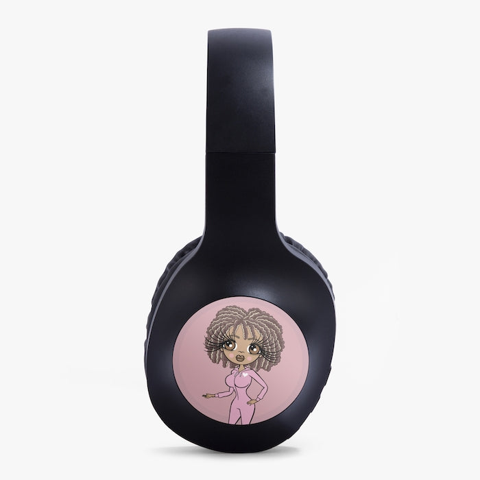 ClaireaBella Pink Personalised Wireless Headphones - Image 3