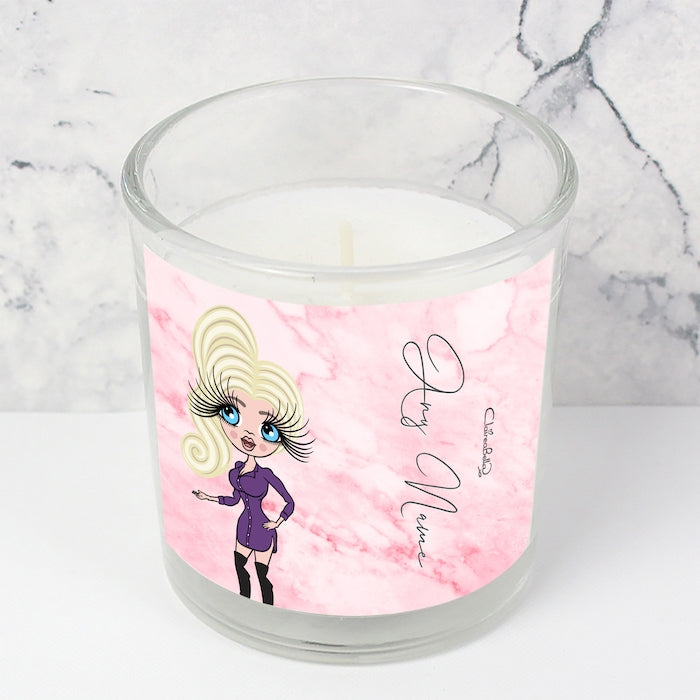 ClaireaBella Pink Marble Scented Candle - Image 2