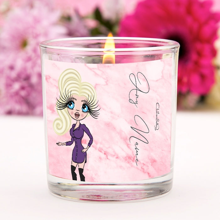 ClaireaBella Pink Marble Scented Candle - Image 3