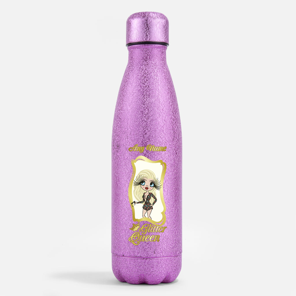 ClaireaBella Pink Glitter Water Bottle Queen - Image 1