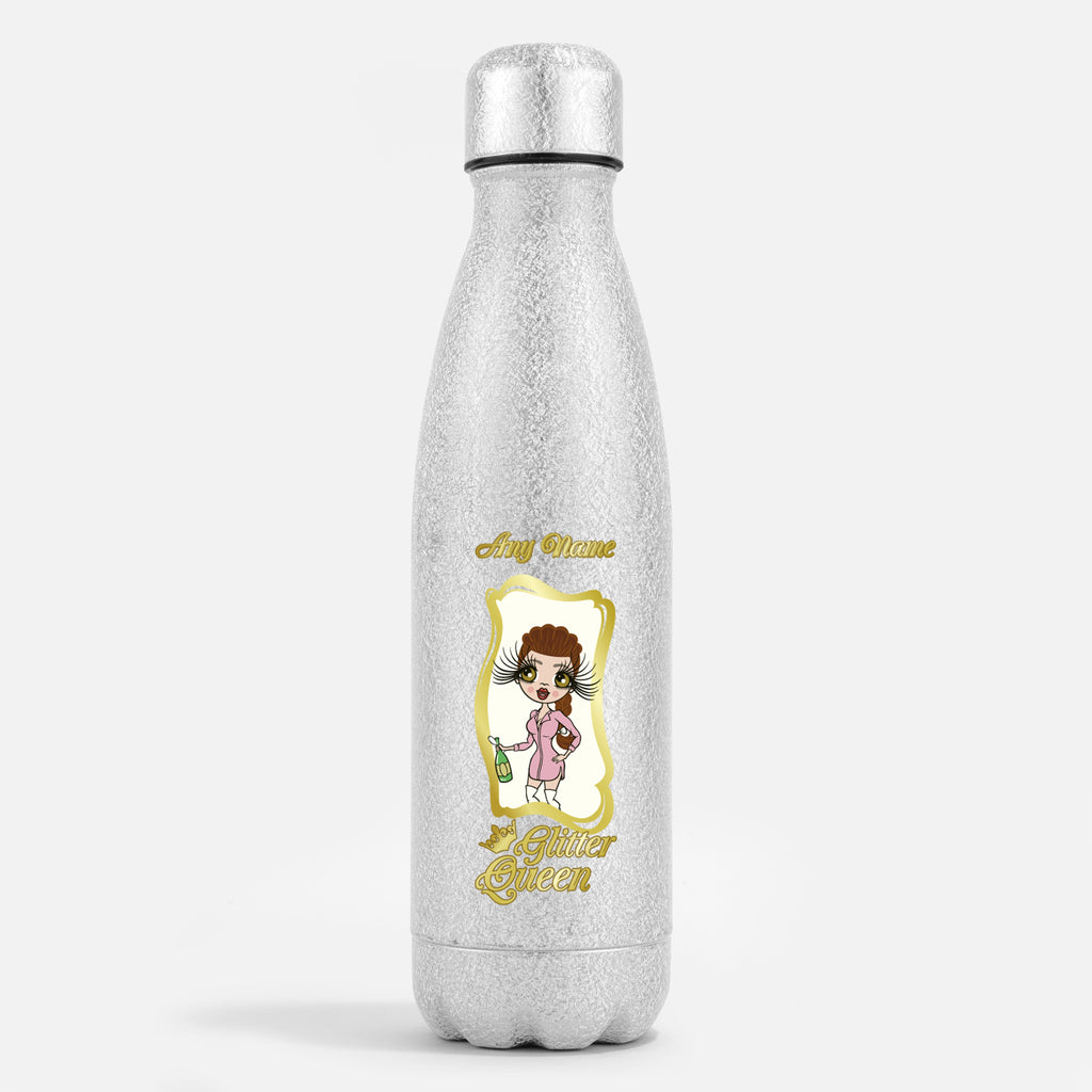 ClaireaBella Silver Glitter Water Bottle Queen - Image 1