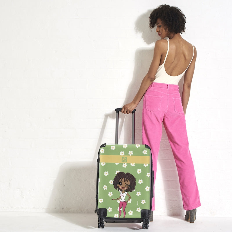 ClaireaBella Personalised Retro Daisy Suitcase - Image 2