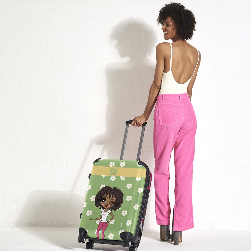ClaireaBella Personalised Retro Daisy Suitcase - Image 4