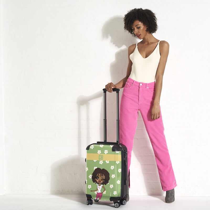 ClaireaBella Personalised Retro Daisy Suitcase - Image 7