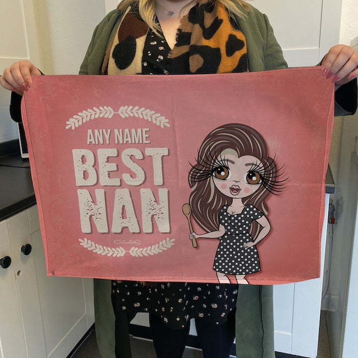 ClaireaBella Personalised Best Nan Tea Towel - Image 4